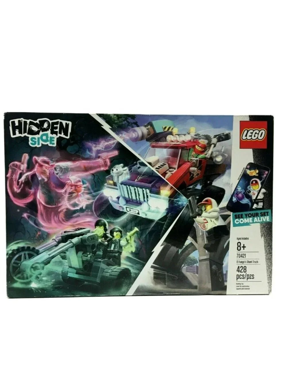 Lego Hidden Side El Fuegos Stunt Truck Building Toy 428 Pieces 70421